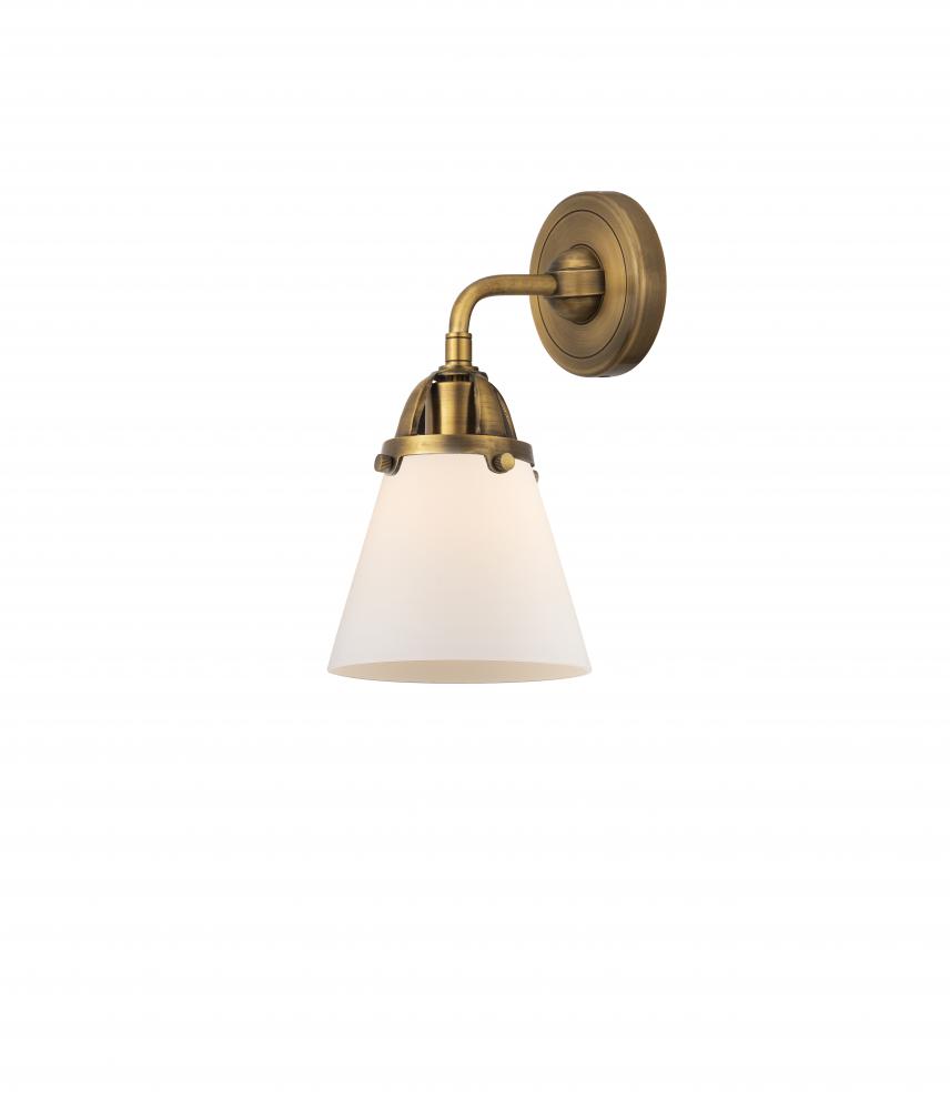 Cone - 1 Light - 6 inch - Brushed Brass - Sconce