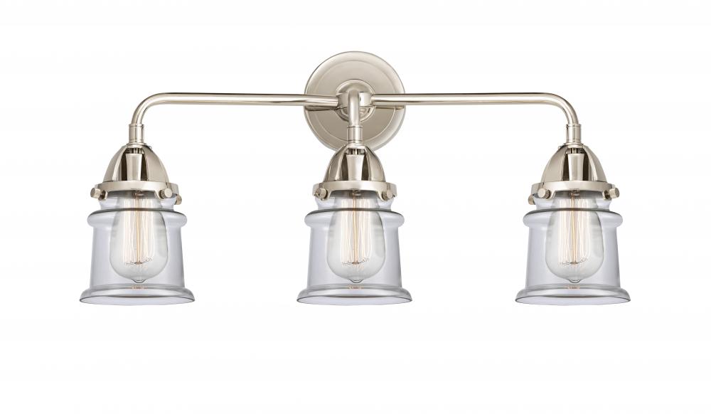 Canton - 3 Light - 23 inch - Polished Nickel - Bath Vanity Light