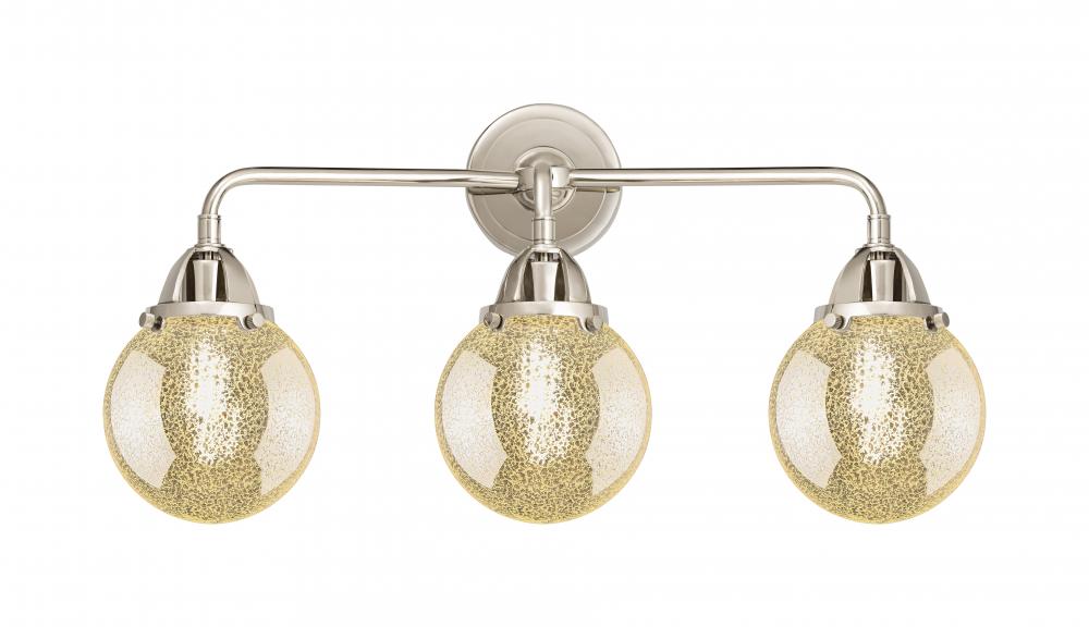 Beacon - 3 Light - 24 inch - Polished Nickel - Bath Vanity Light