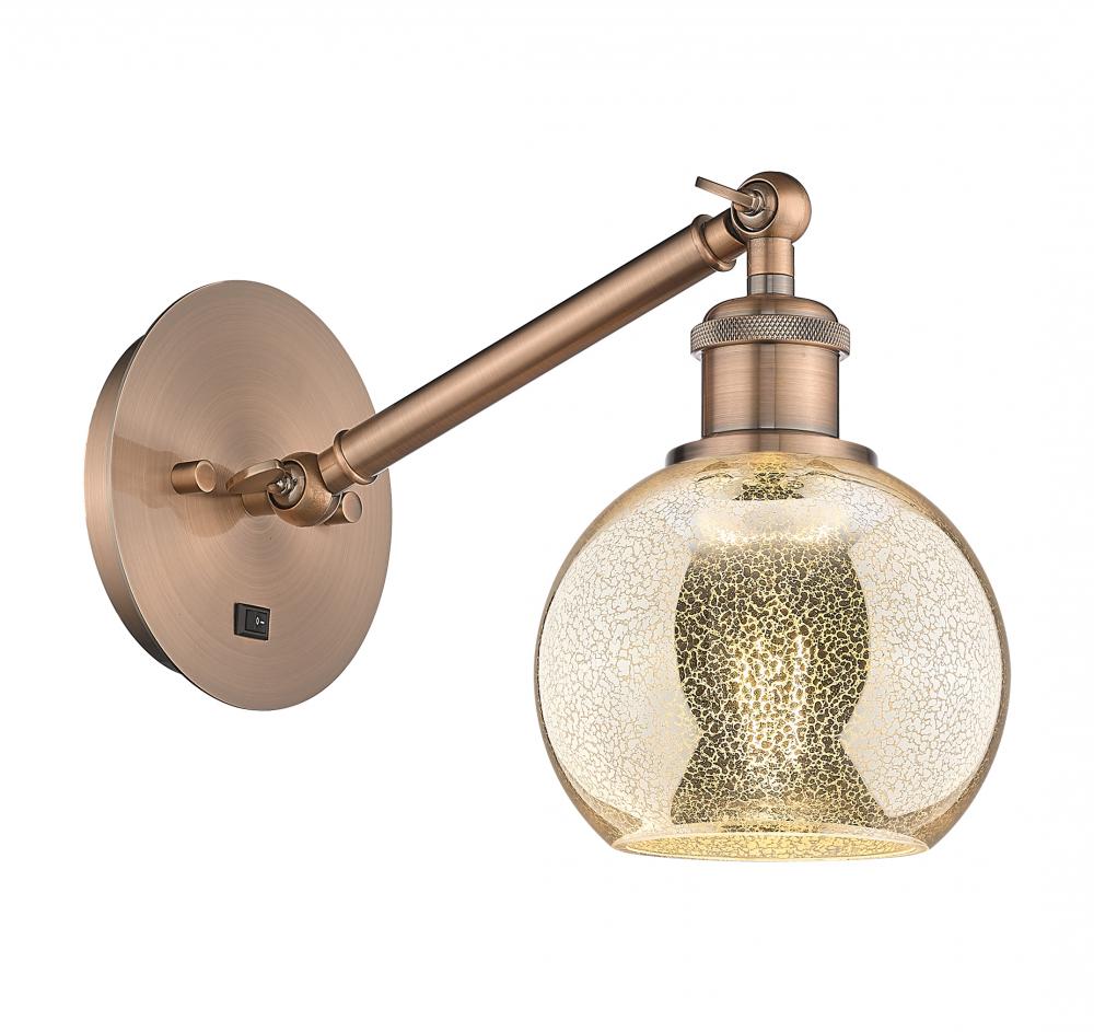 Athens - 1 Light - 6 inch - Antique Copper - Adjustable Sconce