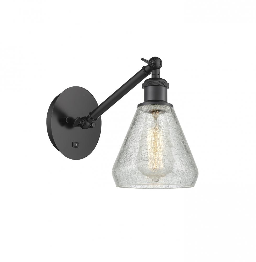 Conesus - 1 Light - 6 inch - Matte Black - Sconce