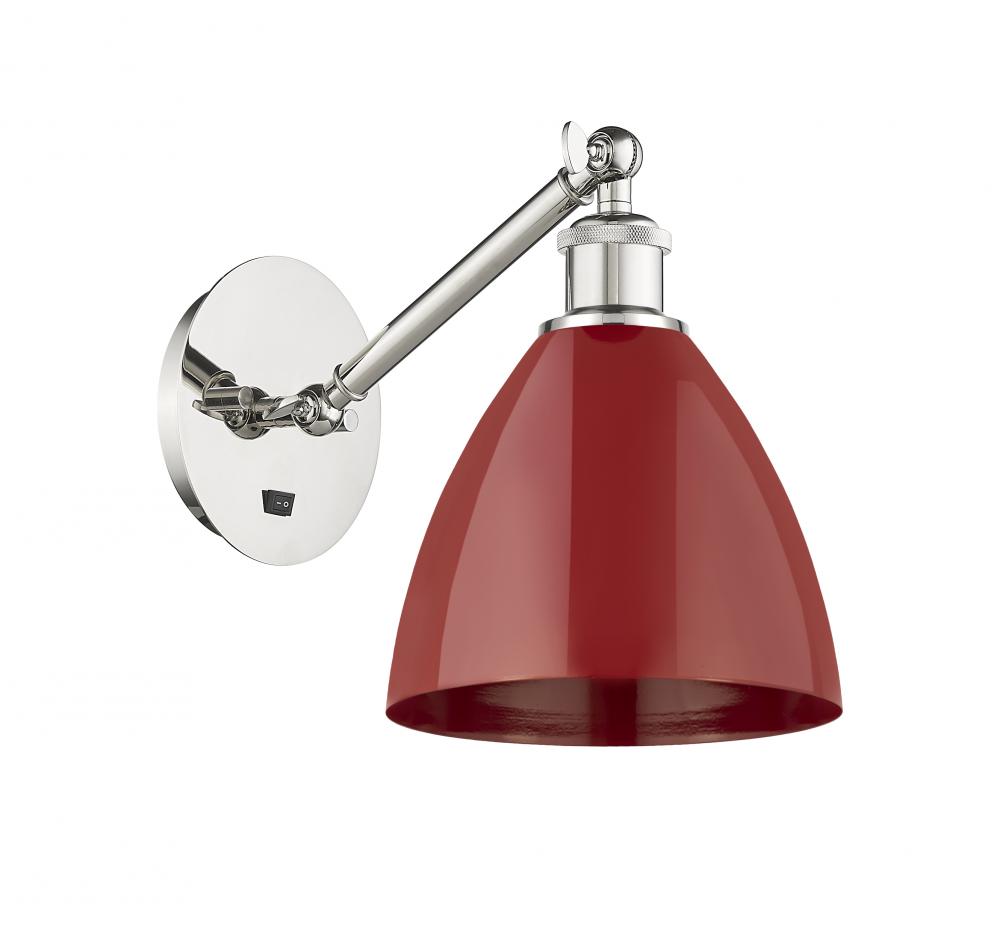 Plymouth - 1 Light - 8 inch - Polished Nickel - Adjustable Sconce