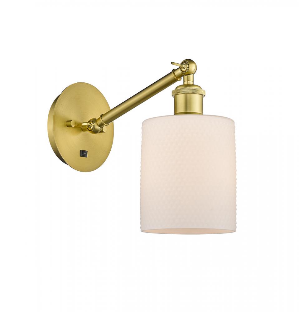 Cobbleskill - 1 Light - 5 inch - Satin Gold - Adjustable Sconce