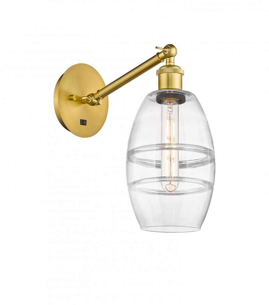 Vaz - 1 Light - 6 inch - Satin Gold - Sconce