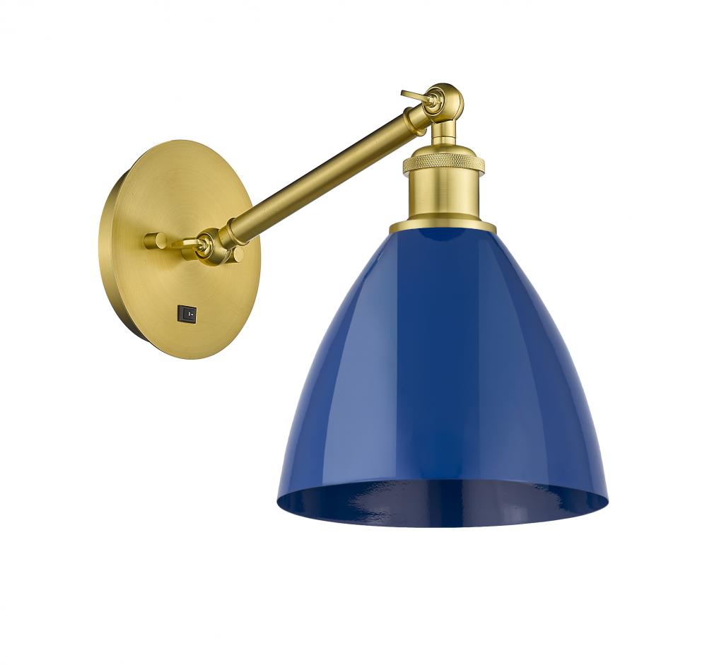 Plymouth - 1 Light - 8 inch - Satin Gold - Adjustable Sconce