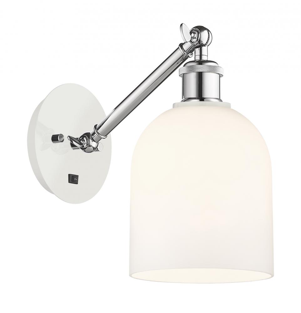 Bella - 1 Light - 6 inch - White Polished Chrome - Sconce