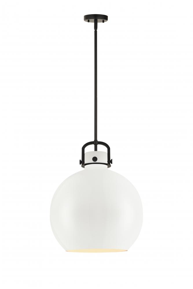 Newton Sphere - 1 Light - 16 inch - Polished Nickel - Pendant