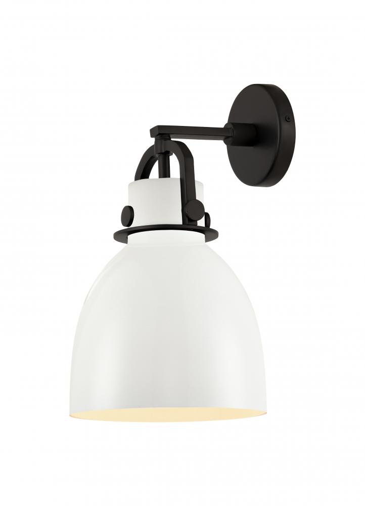 Newton Sphere - 1 Light - 8 inch - Matte Black - Sconce