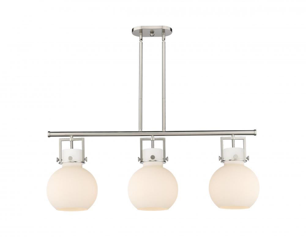 Newton Sphere - 3 Light - 42 inch - Satin Nickel - Island Light