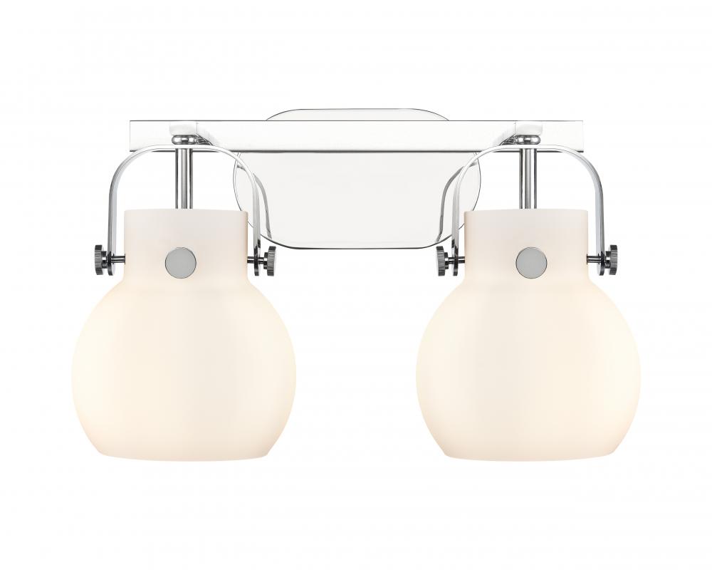 Pilaster II Sphere - 2 Light - 17 inch - Polished Chrome - Bath Vanity Light