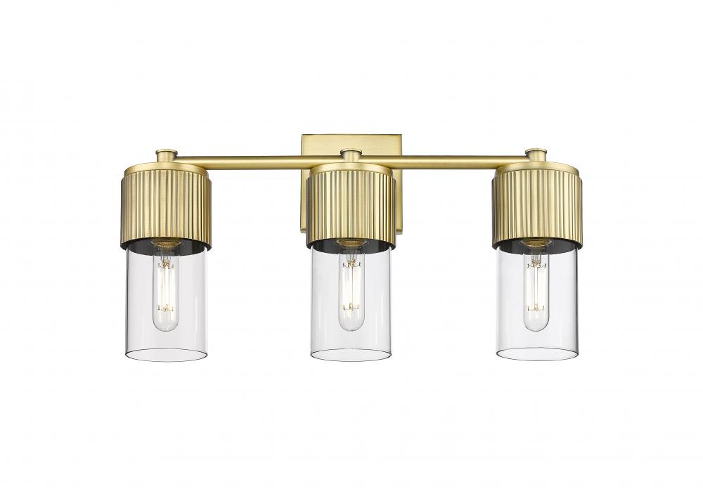 Bolivar - 3 Light - 21 inch - Brushed Brass - Bath Vanity Light