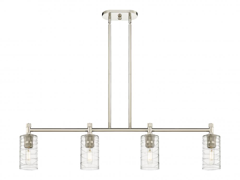 Crown Point - 4 Light - 44 inch - Polished Nickel - Island Light