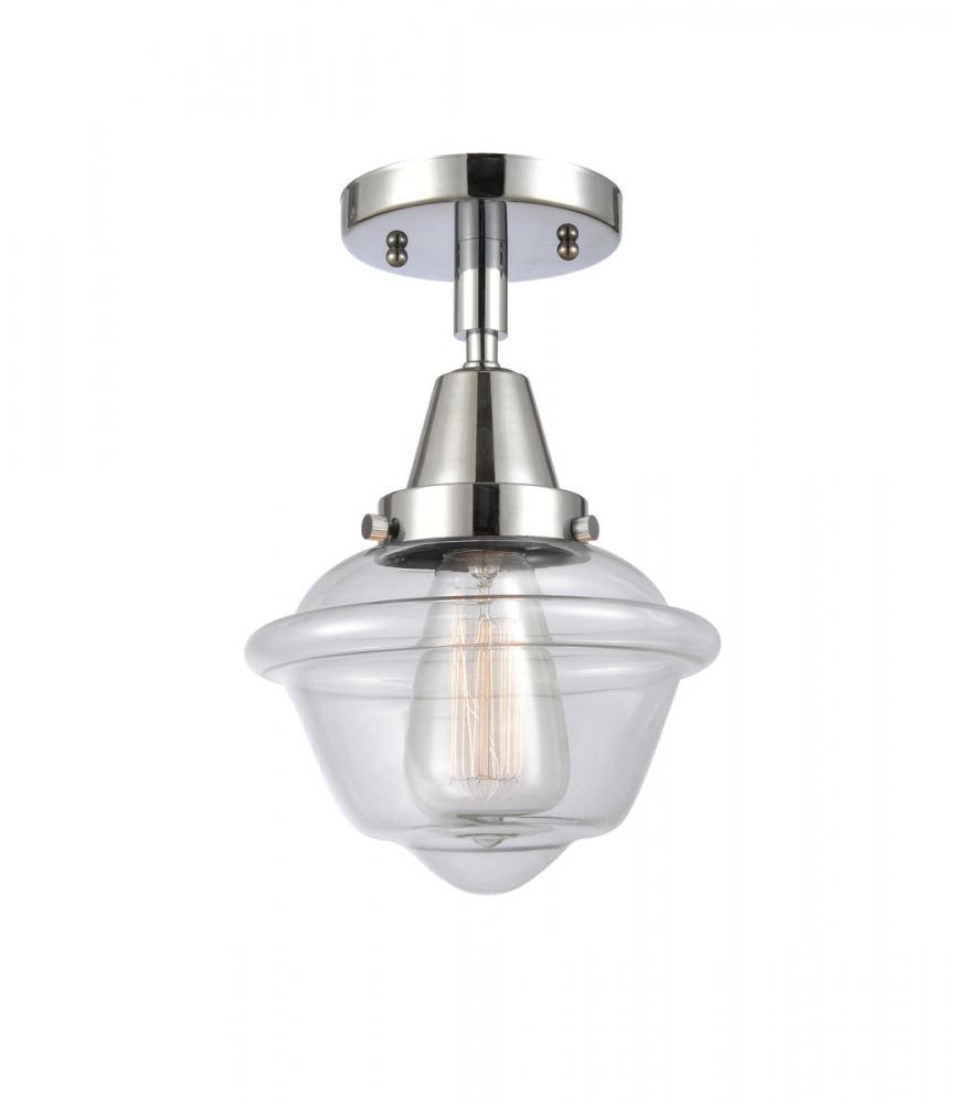 Oxford - 1 Light - 8 inch - Polished Chrome - Flush Mount