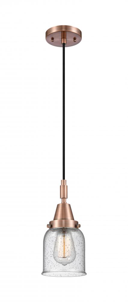 Bell - 1 Light - 5 inch - Antique Copper - Mini Pendant