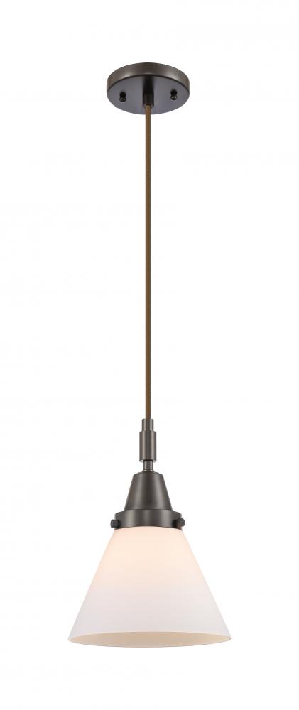 Cone - 1 Light - 8 inch - Oil Rubbed Bronze - Mini Pendant