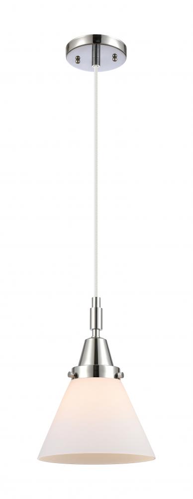 Cone - 1 Light - 8 inch - Polished Chrome - Mini Pendant