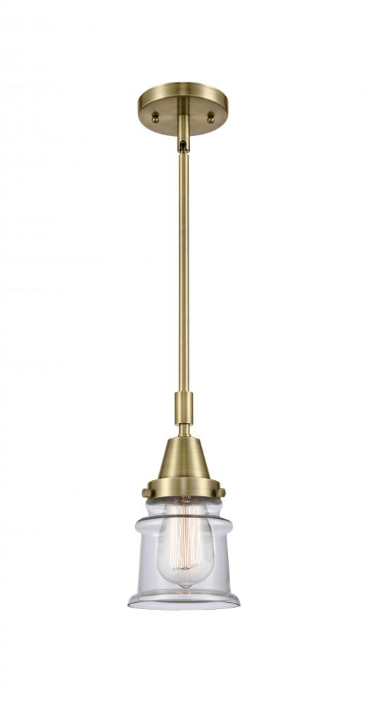 Canton - 1 Light - 7 inch - Antique Brass - Mini Pendant