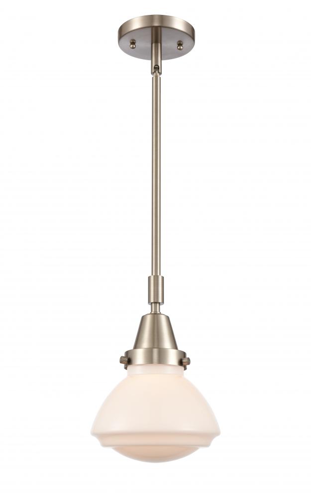 Olean - 1 Light - 7 inch - Brushed Satin Nickel - Mini Pendant