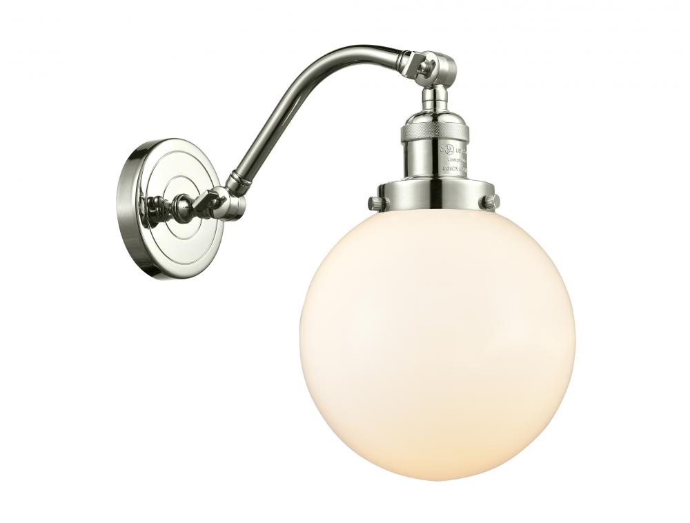 Beacon - 1 Light - 8 inch - Polished Nickel - Adjustable Sconce