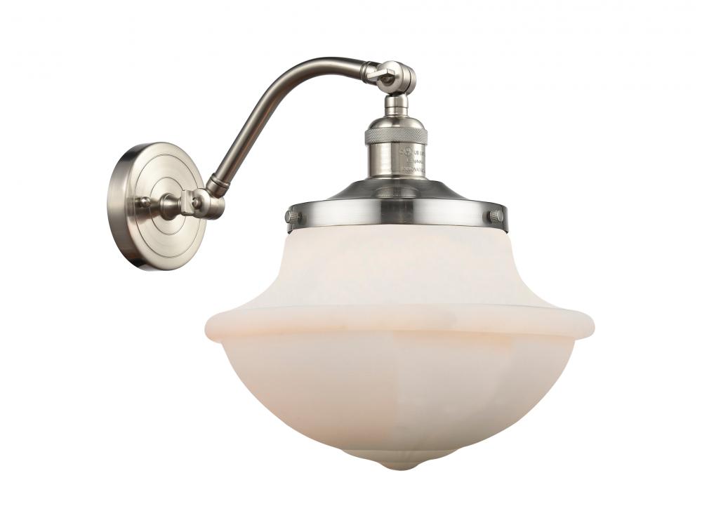 Oxford - 1 Light - 8 inch - Brushed Satin Nickel - Sconce