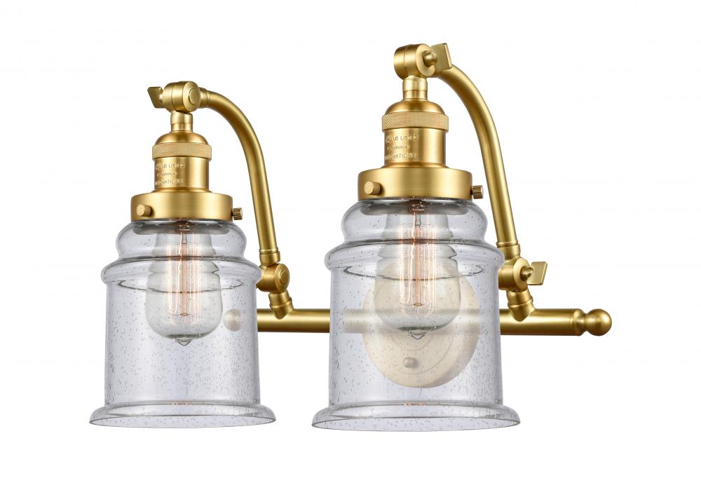 Canton - 2 Light - 18 inch - Satin Gold - Bath Vanity Light