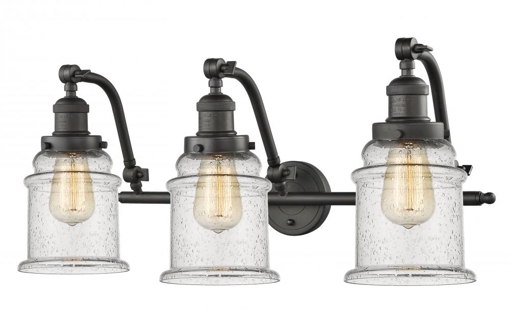 Canton - 3 Light - 28 inch - Oil Rubbed Bronze - Adjustable Bath Vanity Light