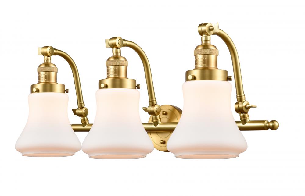 Bellmont - 3 Light - 28 inch - Satin Gold - Bath Vanity Light
