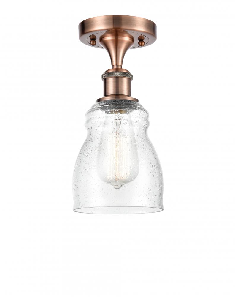 Ellery - 1 Light - 5 inch - Antique Copper - Semi-Flush Mount