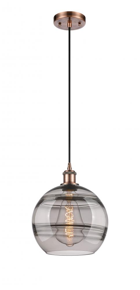 Rochester - 1 Light - 10 inch - Antique Copper - Cord hung - Mini Pendant