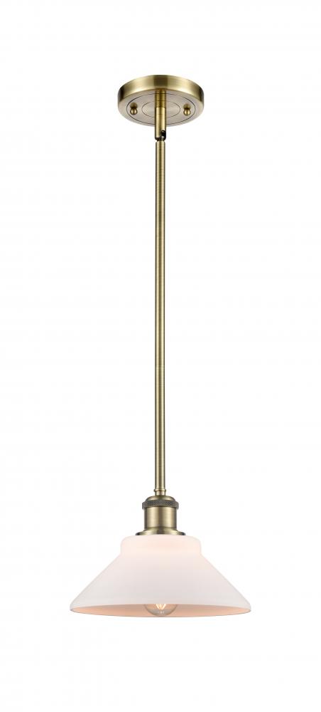 Orwell - 1 Light - 8 inch - Antique Brass - Mini Pendant