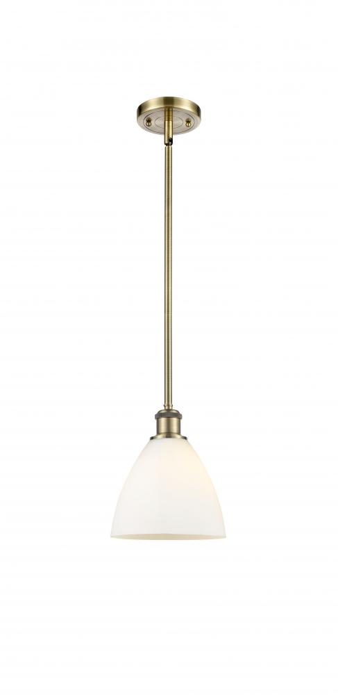 Bristol - 1 Light - 8 inch - Antique Brass - Mini Pendant