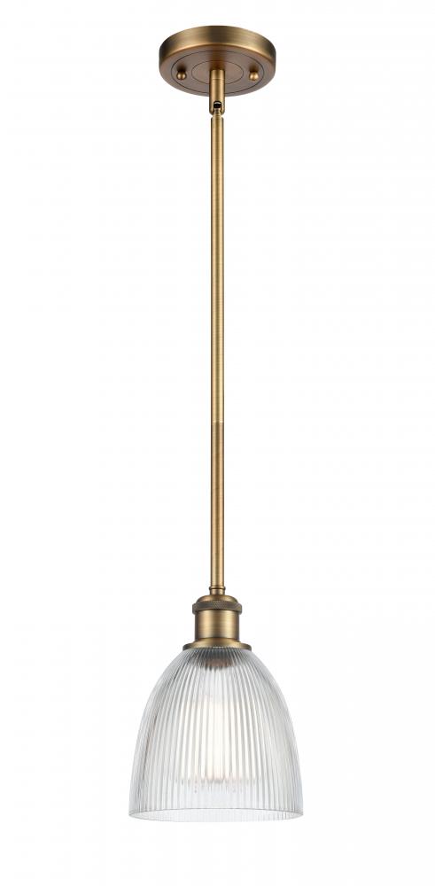 Castile - 1 Light - 6 inch - Brushed Brass - Mini Pendant