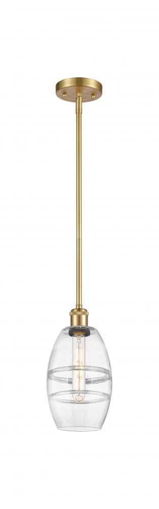 Vaz - 1 Light - 6 inch - Satin Gold - Mini Pendant