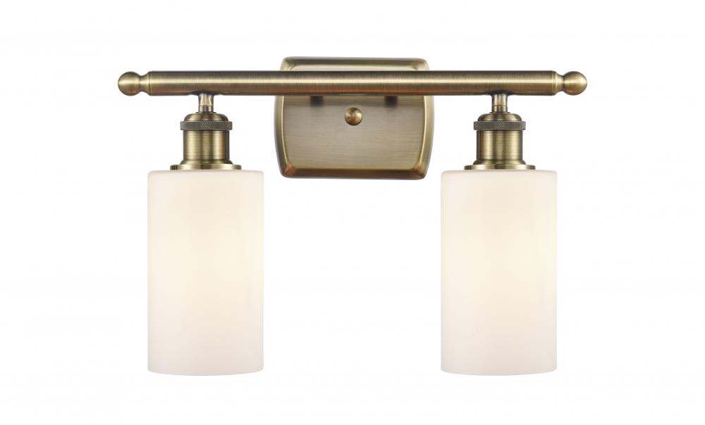 Clymer - 2 Light - 14 inch - Antique Brass - Bath Vanity Light