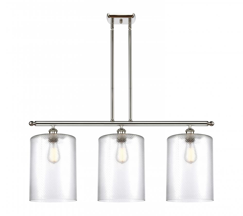 Cobbleskill - 3 Light - 36 inch - Polished Nickel - Cord hung - Island Light