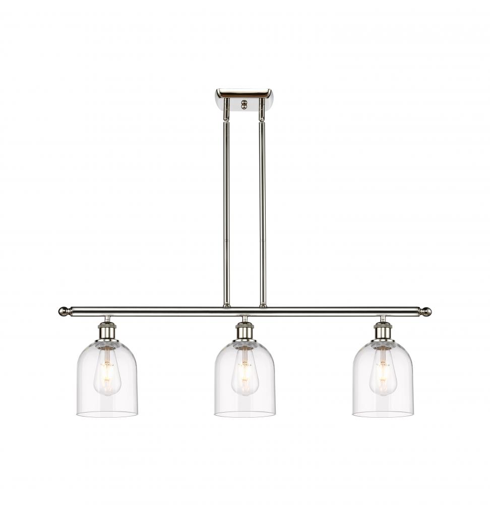 Bella - 3 Light - 36 inch - Polished Nickel - Cord hung - Island Light