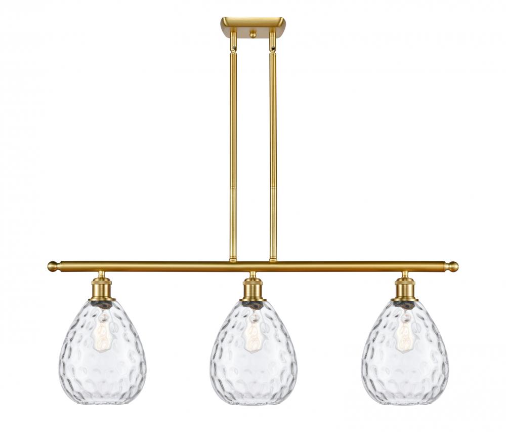 Waverly - 3 Light - 36 inch - Satin Gold - Cord hung - Island Light