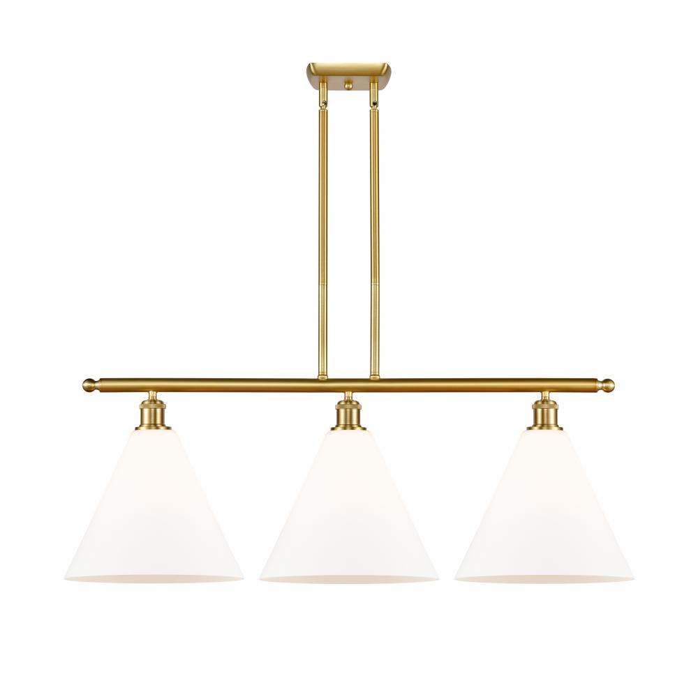 Berkshire - 3 Light - 39 inch - Satin Gold - Cord hung - Island Light