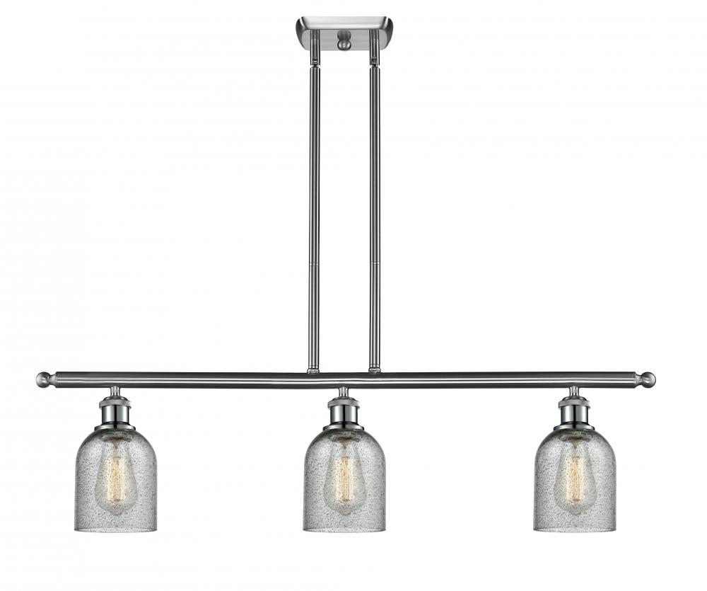 Caledonia - 3 Light - 36 inch - Brushed Satin Nickel - Cord hung - Island Light