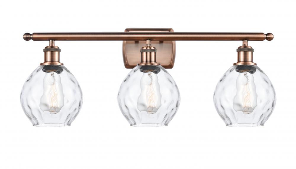 Waverly - 3 Light - 26 inch - Antique Copper - Bath Vanity Light