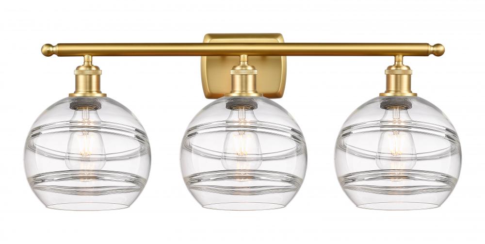 Rochester - 3 Light - 28 inch - Satin Gold - Bath Vanity Light