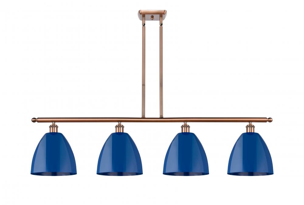 Plymouth - 4 Light - 48 inch - Antique Copper - Cord hung - Island Light