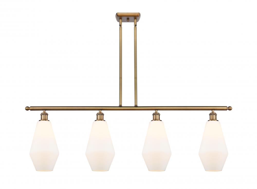Cindyrella - 4 Light - 48 inch - Antique Brass - Cord hung - Island Light