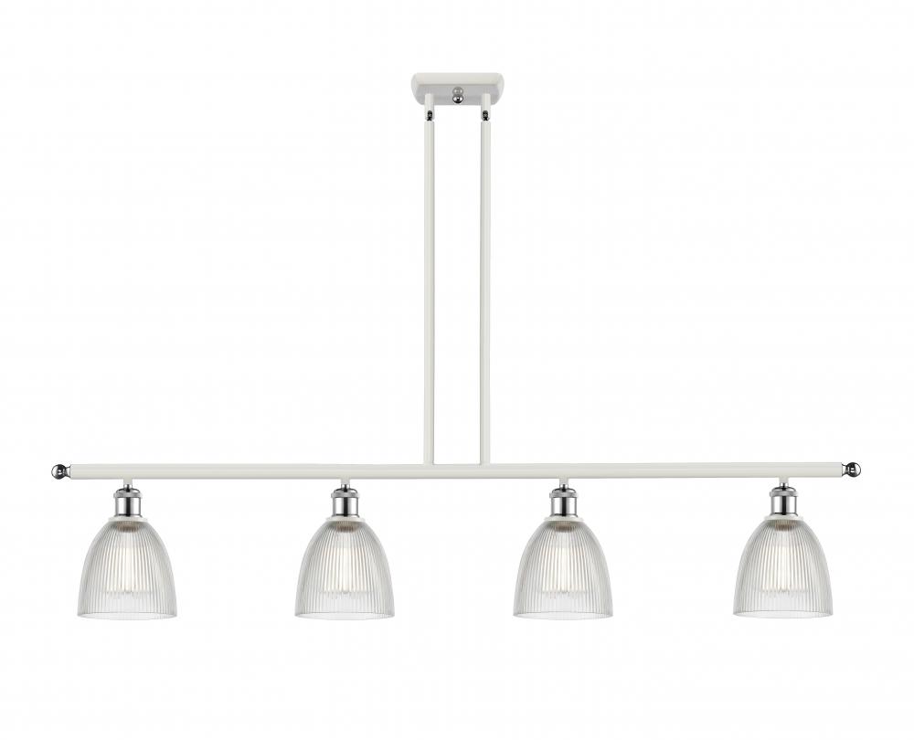 Castile - 4 Light - 48 inch - White Polished Chrome - Cord hung - Island Light