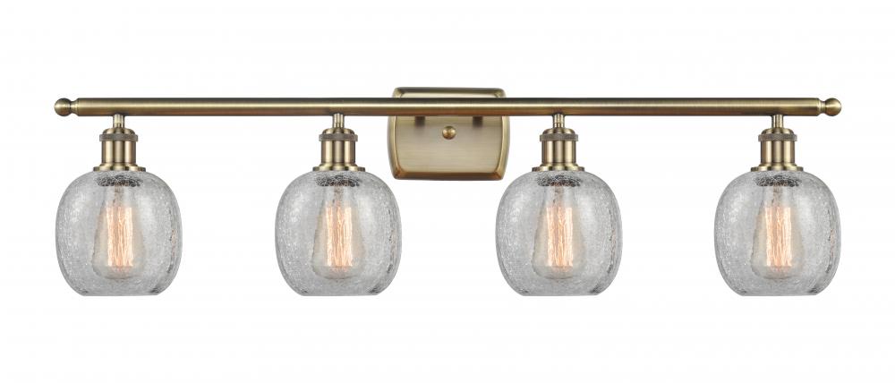 Belfast - 4 Light - 36 inch - Antique Brass - Bath Vanity Light