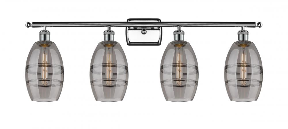 Vaz - 4 Light - 36 inch - Polished Chrome - Bath Vanity Light