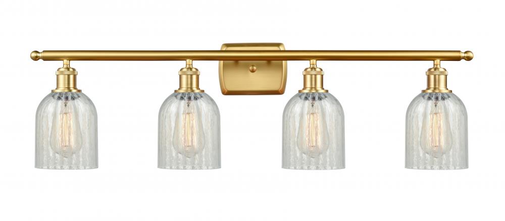 Caledonia - 4 Light - 35 inch - Satin Gold - Bath Vanity Light