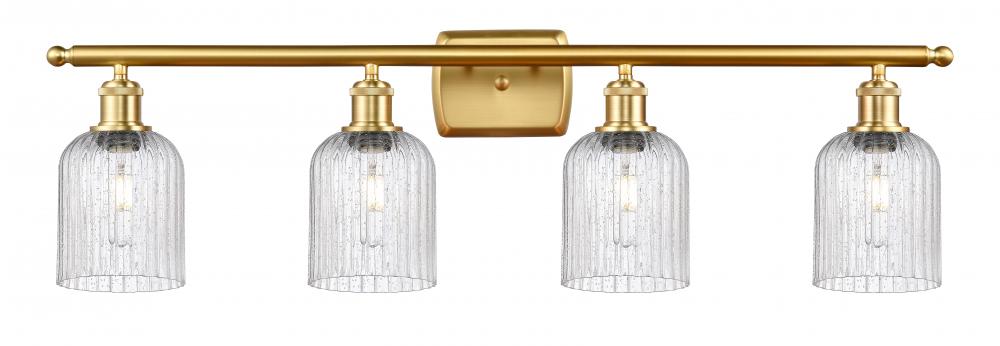 Bridal Veil - 4 Light - 35 inch - Satin Gold - Bath Vanity Light