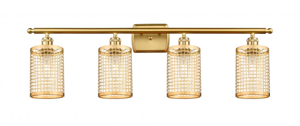 Nestbrook - 4 Light - 35 inch - Satin Gold - Bath Vanity Light