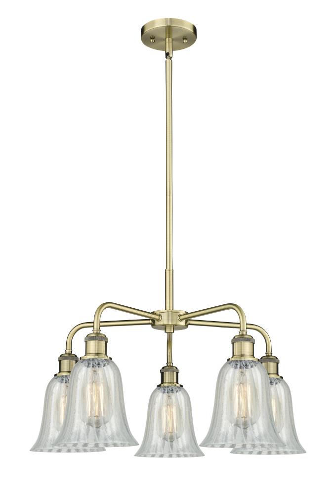 Hanover - 5 Light - 24 inch - Antique Brass - Chandelier